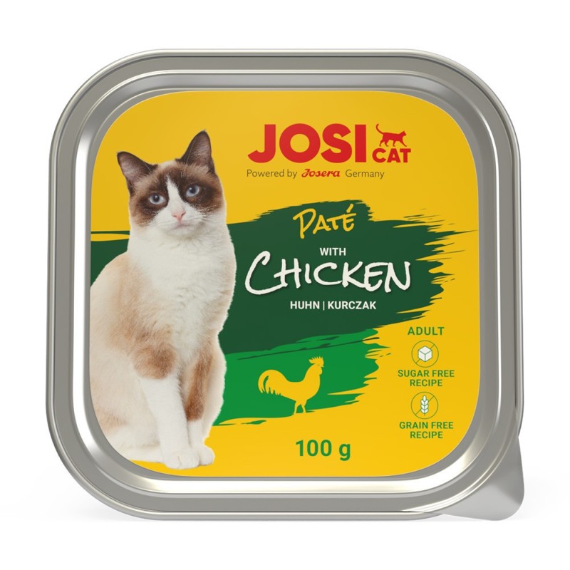 JosiCat - Alimento em patê para gato adulto - Frango 6x100