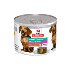 Alimento húmido para Cão Hills Science Plan Dog Small & Mini Adult Perfect Weight with Turkey | Wet (Lata)	 | 12 x 200 g