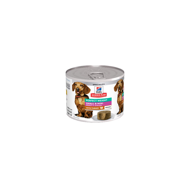 Alimento húmido para Cão Hills Science Plan Dog Small & Mini Adult Perfect Weight with Turkey | Wet (Lata)	 | 12 x 200 g