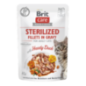 Alimento húmido para Gatos Brit Care Cat Sterilized Fillets in Gravy with Hearty Duck | Wet (Saqueta) | 12 x 85 g