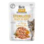 Alimento húmido para Gatos Brit Care Cat Sterilized Fillets in Gravy with Savory Salmon & Tuna | Wet (Saqueta) | 12 x 85 g