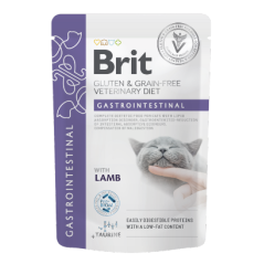 Brit Gluten & Grain-Free Veterinary Diet Cat Gastrointestinal Salmon em Molho