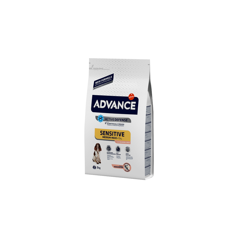 Advance Dog Medium & Maxi Adult Sensitive Salmon & Rice 3 kg