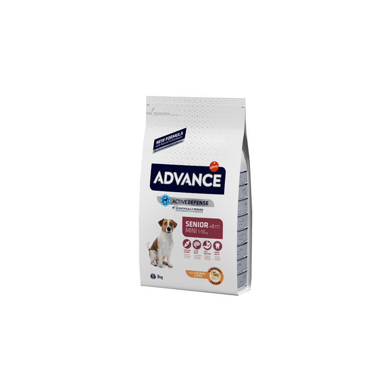 Advance Dog Mini Senior +8 Chicken & Rice 3 kg