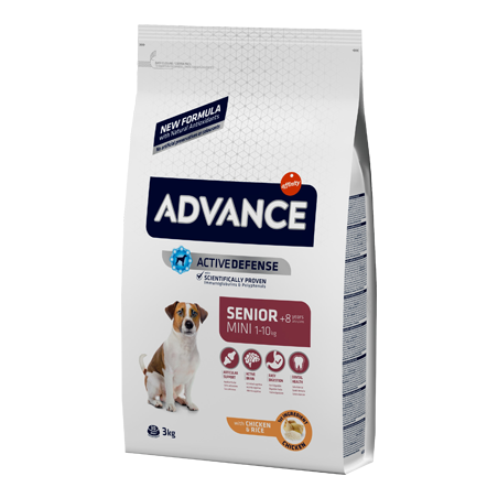 Advance Dog Mini Senior +8 Chicken & Rice 1,5 kg