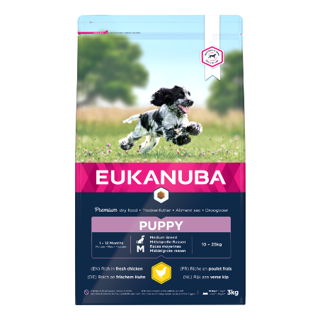 Eukanuba Puppy Medium Breed | Chicken 3 kg