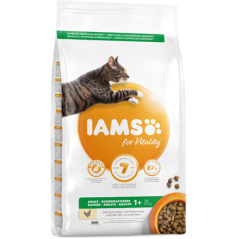 Iams for Vitality Adult Cat Food with Fresh Chicken 10 kg