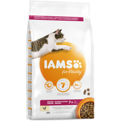 Iams for Vitality Senior Cat Food with Fresh Chicken 10 kg