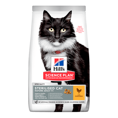 Hills Science Plan Sterilised Mature Adult 7+ Cat with Chicken 1,5 kg