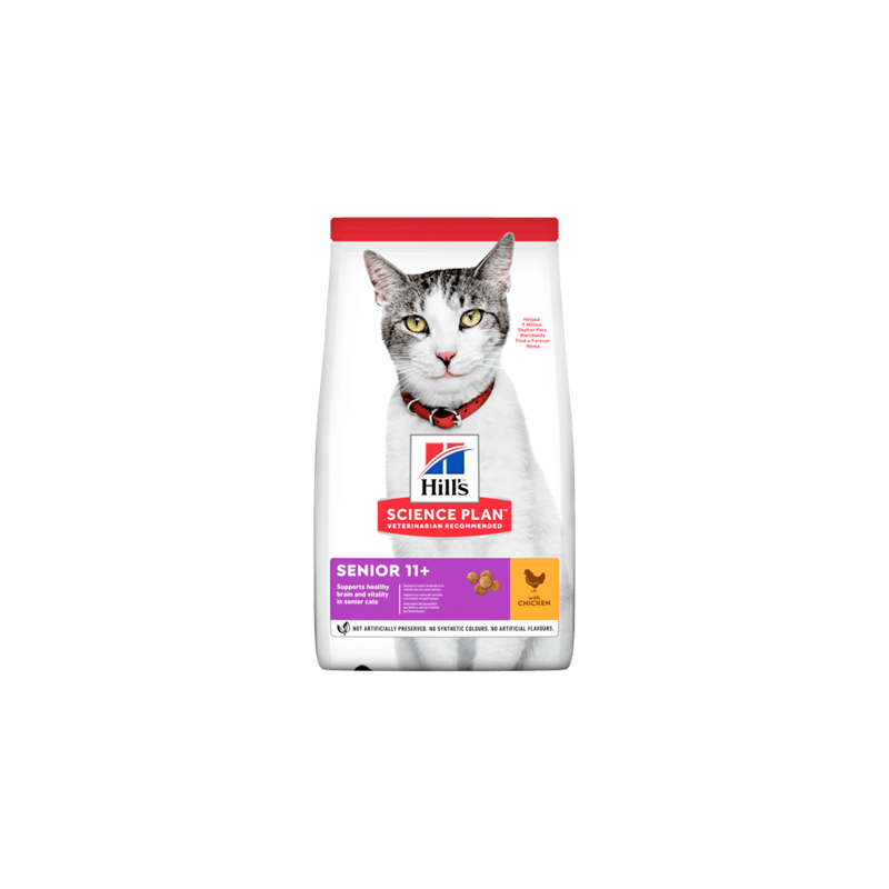 Hills Science Plan Senior 11+ Cat with Chicken 1,5 kg