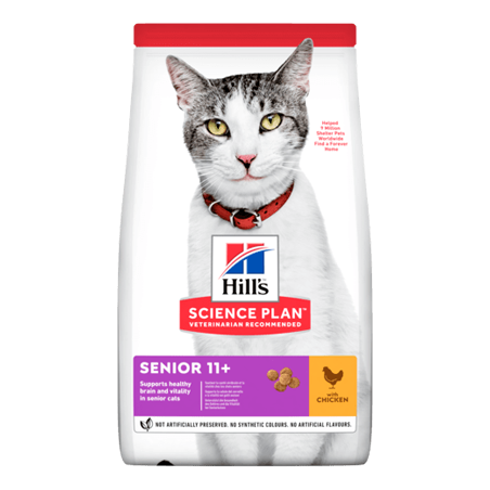 Hills Science Plan Senior 11+ Cat with Chicken 1,5 kg