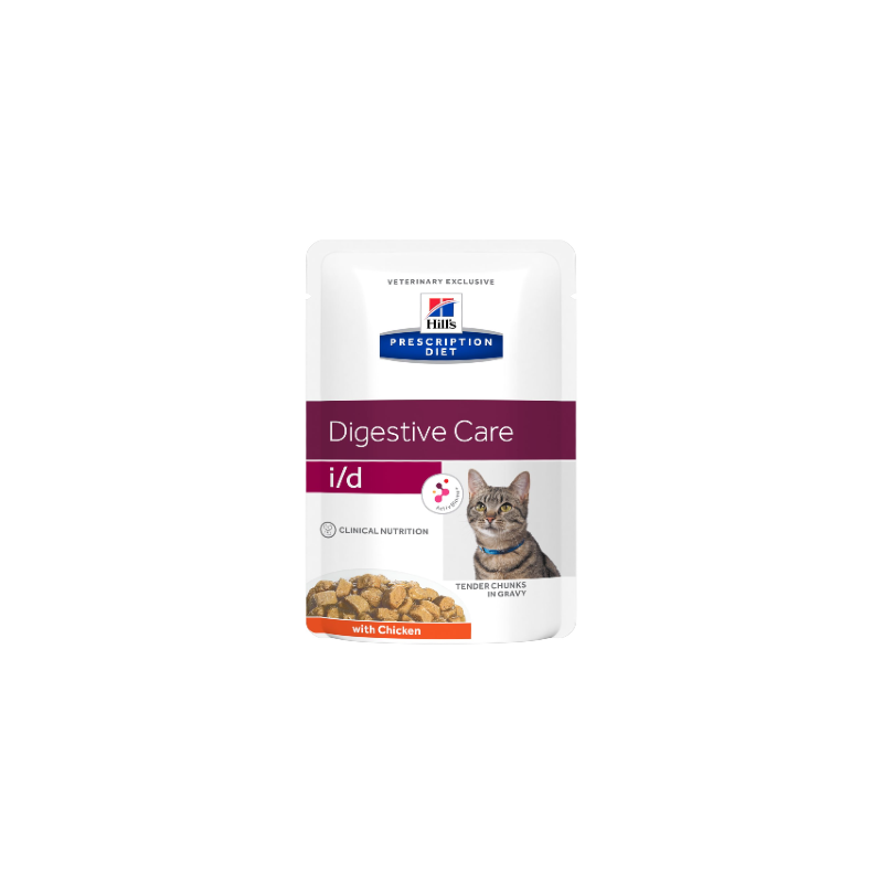 Hills Prescription Diet Feline i/d | Wet (Saqueta) Cx c/ 12 saquetas 85 g