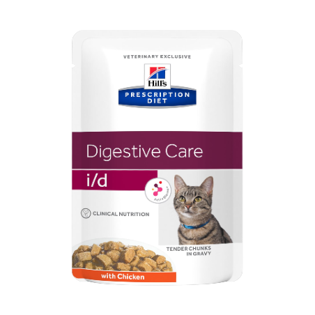 Hills Prescription Diet Feline i/d | Wet (Saqueta) Cx c/ 12 saquetas 85 g