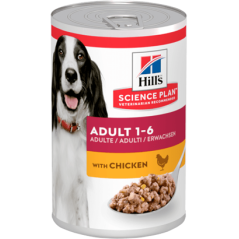 Hills Science Plan Dog Adult with Chicken | Wet (Lata) 12 X 370 g