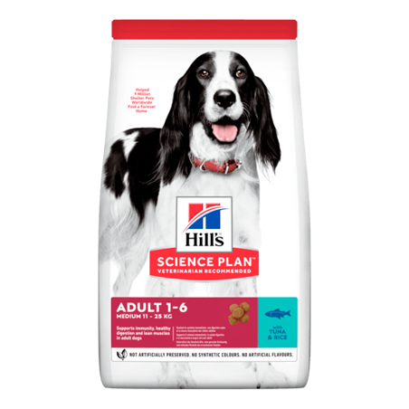 Hills Science Plan Dog Adult Medium with Tuna & Rice 12 kg