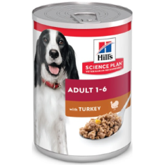 Hills Science Plan Dog Adult Turkey | Wet (Lata) 12 X 370 g