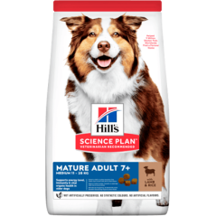 Hills Science Plan Dog Medium Mature Adult 7+ with Lamb & Rice 14 kg