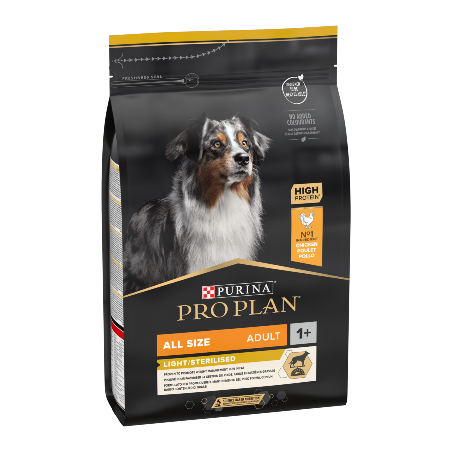 Pro Plan Dog All Size Adult Light / Sterilised Chicken 3 Kg