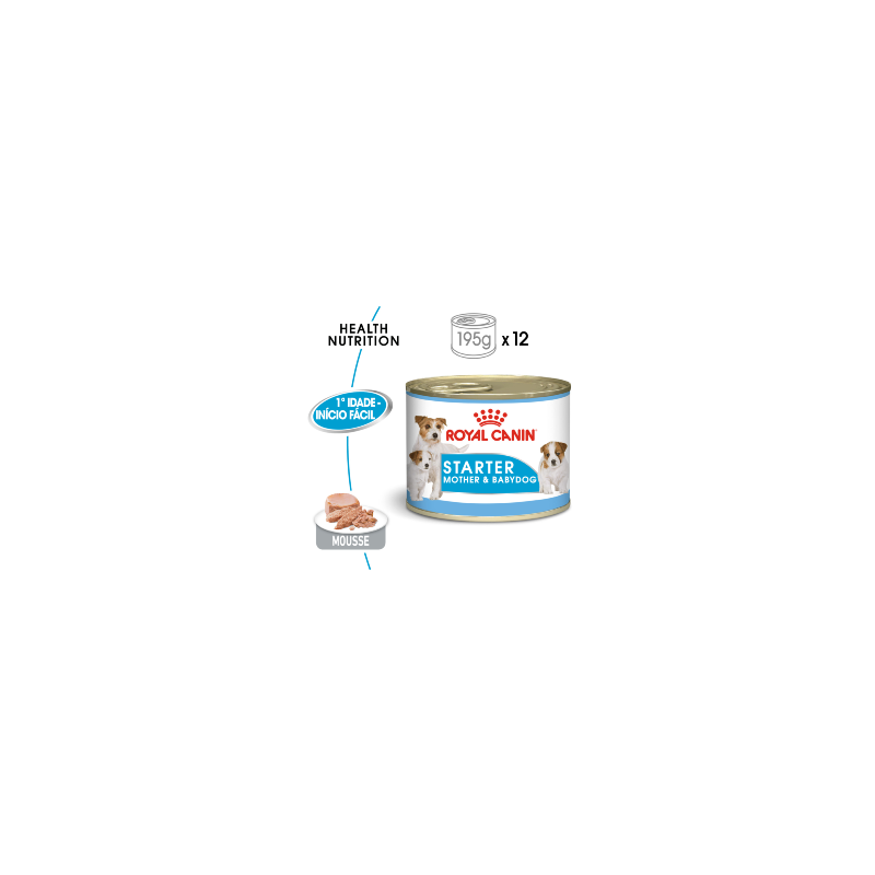 Royal Canin Dog Starter Mousse | Wet (Lata) 12 X 195 g