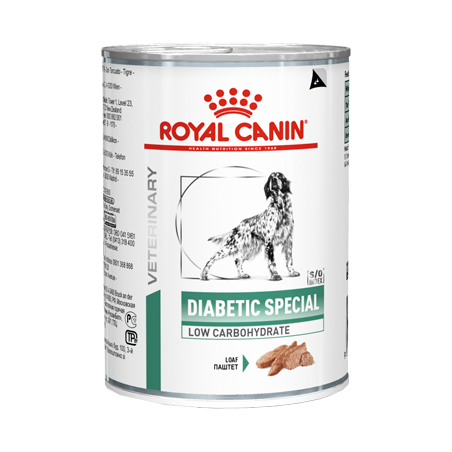 Royal Canin Vet Diabetic Special Low Carbohydrate Canine in Loaf | Wet (Lata) 12 X 410 g