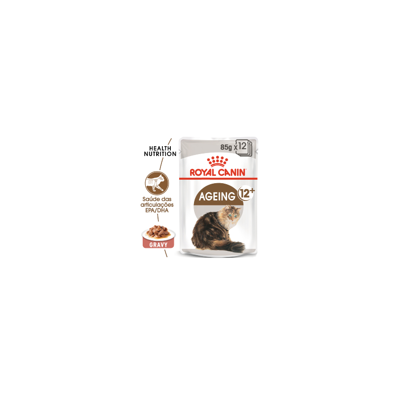 Royal Canin Cat Ageing +12 in Gravy | Wet (Saqueta) 12 X 85 g