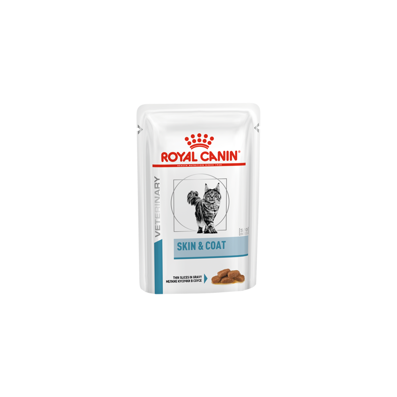 Royal Canin Vet Care Nutrition Feline Skin & Coat | Wet (Saqueta) 12 X 85 g