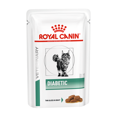 Royal Canin Vet Diabetic Feline in Gravy | Wet (Saqueta) 12 X 85 g