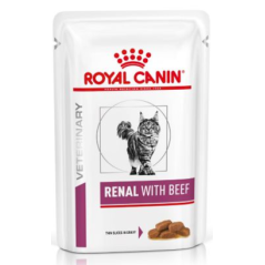 Royal Canin Vet Renal Feline with Beef | Wet (Saqueta) 12 X 85 g