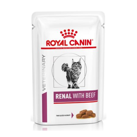 Royal Canin Vet Renal Feline with Beef | Wet (Saqueta) 12 X 85 g