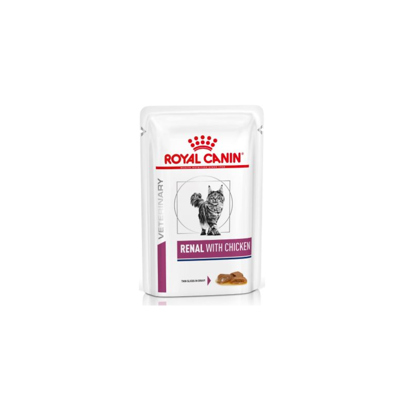 Royal Canin Vet Renal Feline with Chicken | Wet (Saqueta) 12 X 85 g