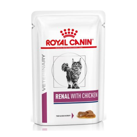 Royal Canin Vet Renal Feline with Chicken | Wet (Saqueta) 12 X 85 g