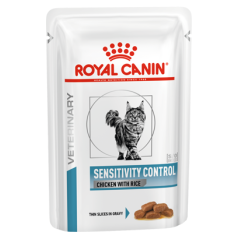 Royal Canin Vet Sensitivity Control Feline with Chicken & Rice in Gravy | Wet (Saqueta) 12 X 85 g