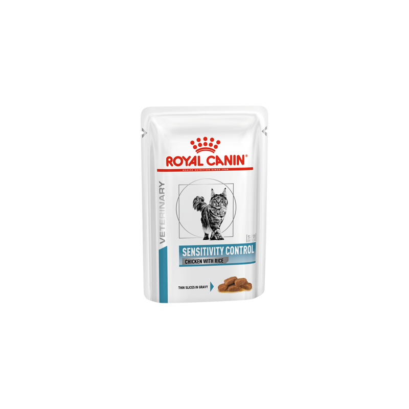 Royal Canin Vet Sensitivity Control Feline with Chicken & Rice in Gravy | Wet (Saqueta) 12 X 85 g