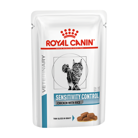 Royal Canin Vet Sensitivity Control Feline with Chicken & Rice in Gravy | Wet (Saqueta) 12 X 85 g