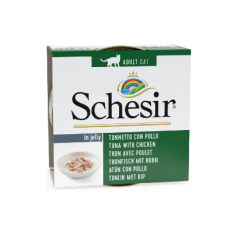 Schesir Cat Atum com Frango em Gelatina | Wet (Lata) 14 X 85 g