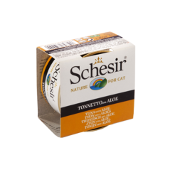 Schesir Cat Atum com Aloe  em Gelatina| Wet (Lata) 14 X 85 g