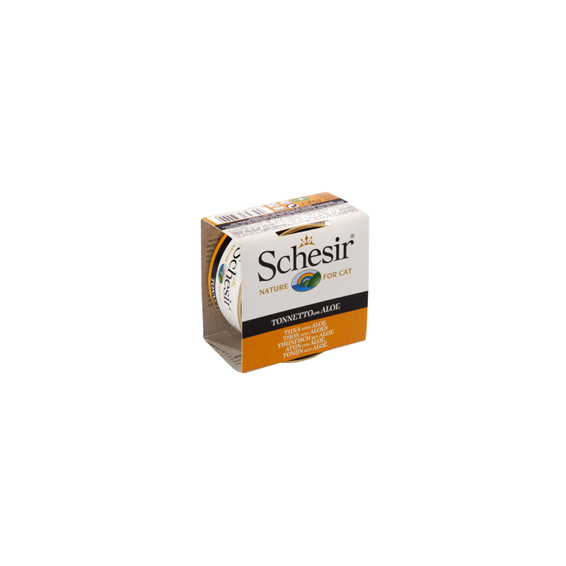 Schesir Cat Atum com Aloe  em Gelatina| Wet (Lata) 14 X 85 g