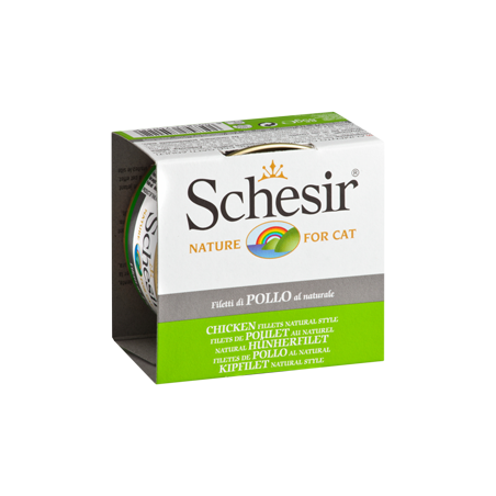 Schesir Cat Filete de Frango ao Natural | Wet (Lata) 14 X 85 g