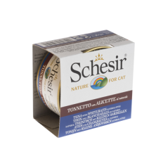 Schesir Cat Atum com Sardinha e Arroz ao Natural | Wet (Lata) 14 X 85 g