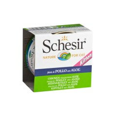 Schesir Kitten Filete de Frango com Aloe em Gelatina | Wet (Lata) 14 X 85 g