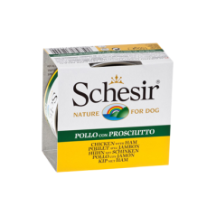 Schesir Dog Filete de Frango com Presunto em Gelatina | Wet (Lata) 10 X 150 g