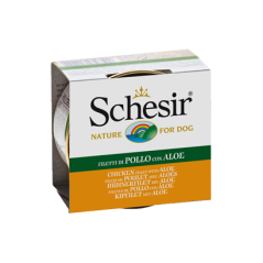 Schesir Dog Filete de Frango com Aloe em Gelatina | Wet (Lata) 10 X 150 g