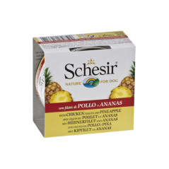 Schesir Dog Filete de Frango com Ananas em Gelatina | Wet (Lata) 10 X 150 g