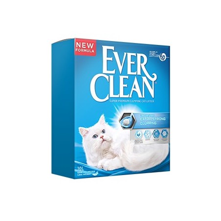 Areia Auto Aglomerante Ever Clean Extra Strong Unscented 10 Litros