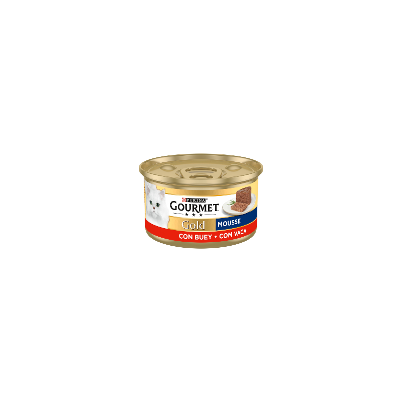 Gourmet Gold Mousse de Carne de Vaca | Wet (Lata) 24 X 85 g