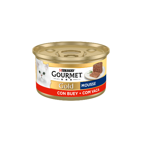 Gourmet Gold Mousse de Carne de Vaca | Wet (Lata) 24 X 85 g