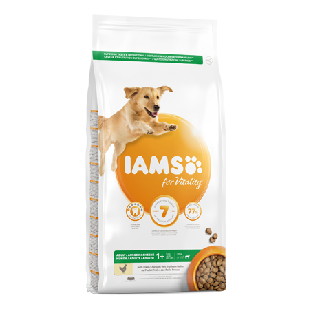 Iams for Vitality Adult Large Breed Dog Food with Fresh Chicken 3 kg