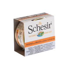 Schesir Cat Atum com Dourada Sem Cereais | Wet (Lata) 14 X 70 g