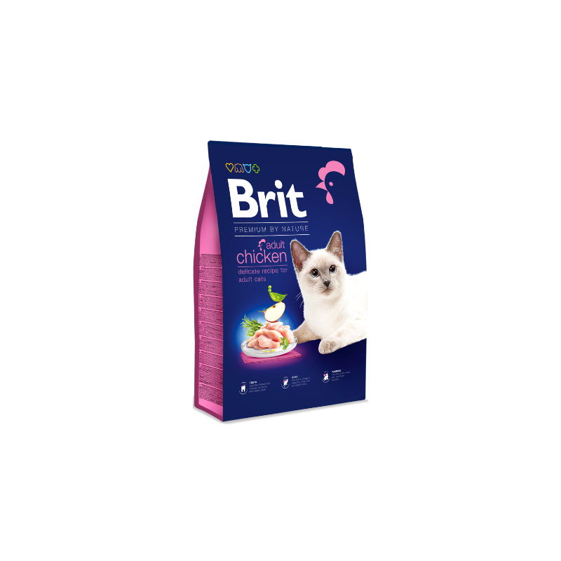 Brit Premium by Nature Cat Adult Chicken 8 kg