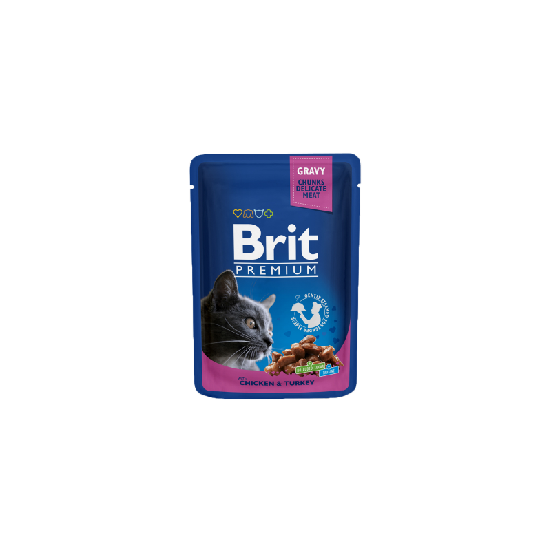 Brit Premium by Nature Cat Wet | Chicken & Turkey (Saqueta) 100 g